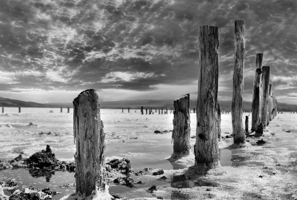 Соленое озеро Чокрак.