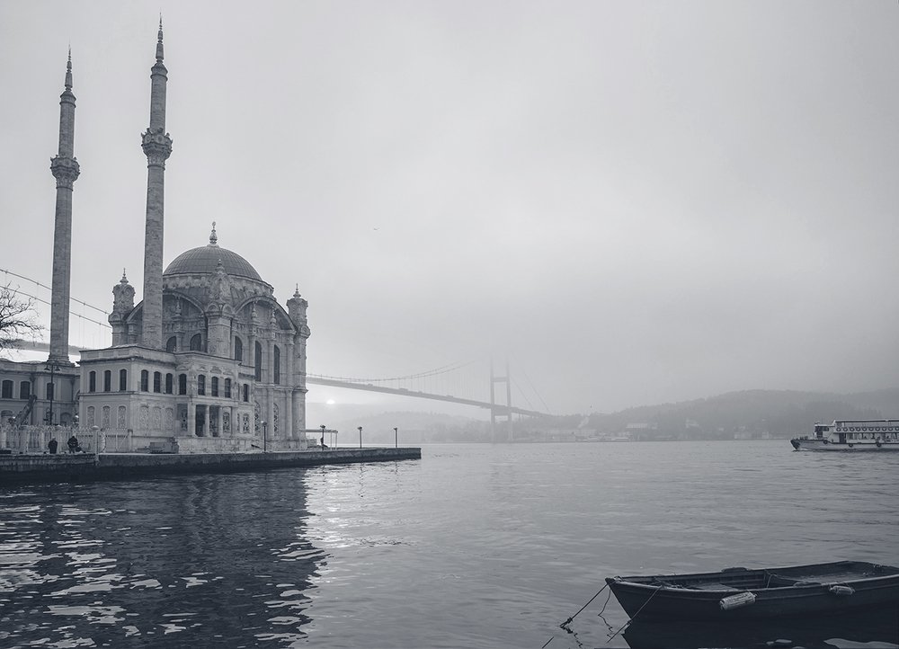 Ортакёй и Босфорский мост.