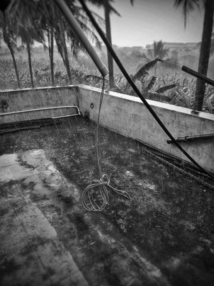 Rainy hot day