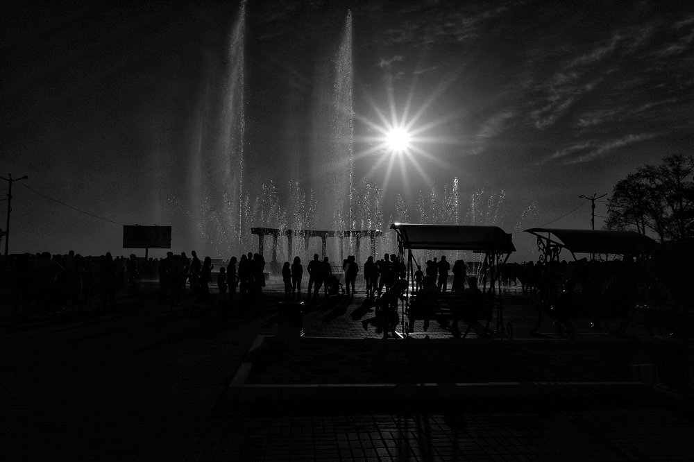 Пешеходный фонтан