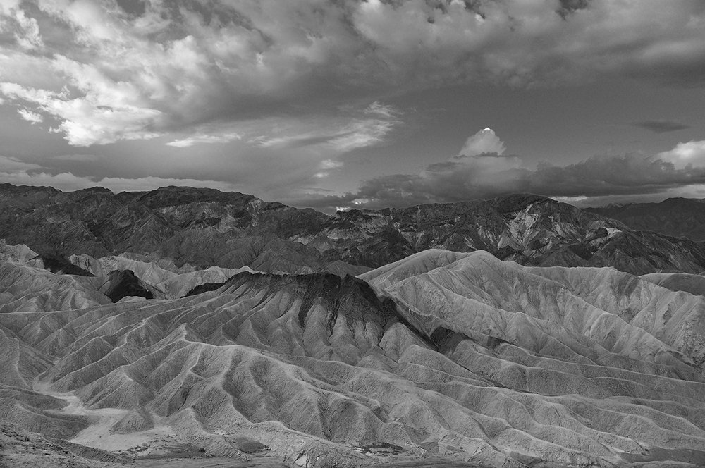 Zabriskie point, Death valley, California.
