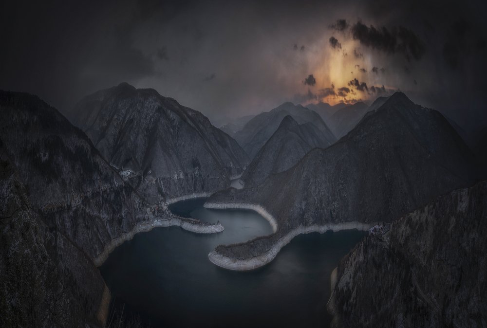 Vacha dam Rhodope mountains..