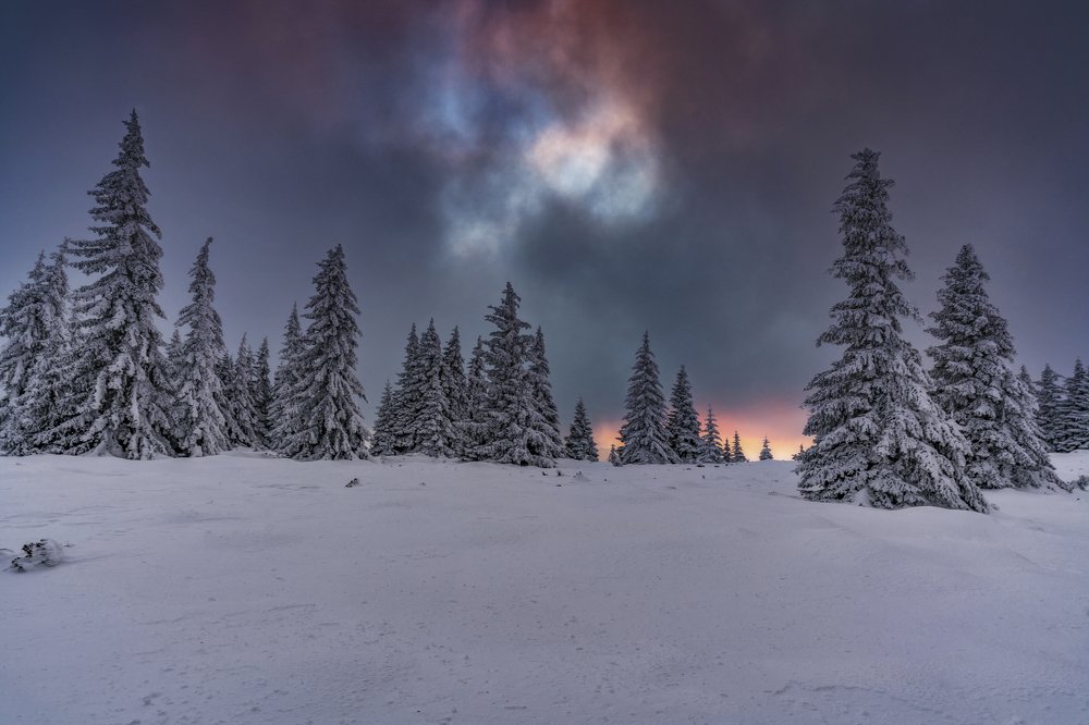 Закат на горе Витоша ..