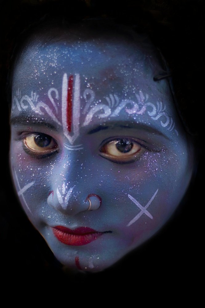 Krishna 'Face Printing'