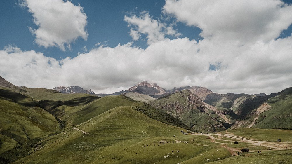 The landscape of Kazbegi