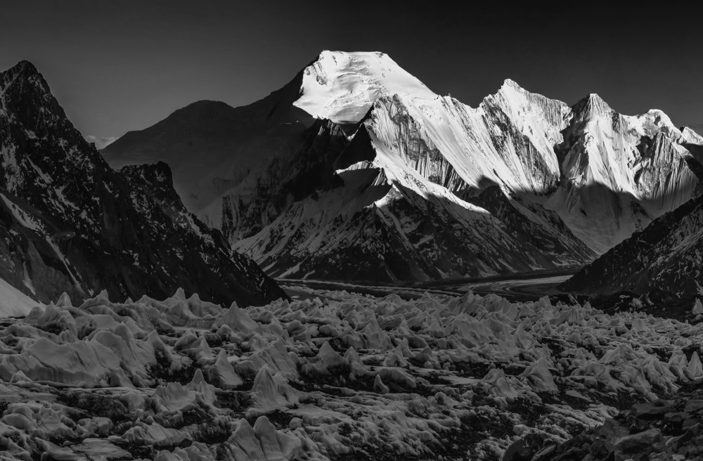 chogolisa peak as aseen k2 base camp