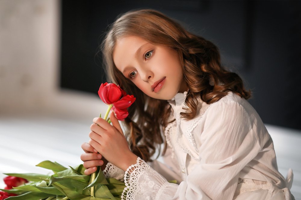 юная красавица