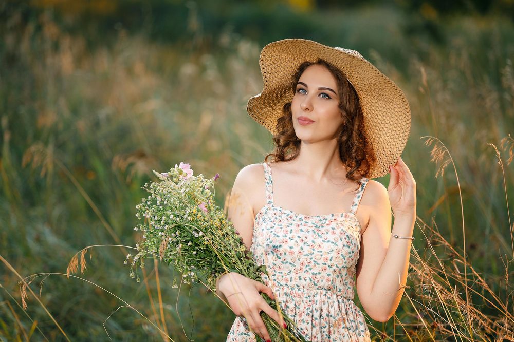 На закате во лесочке