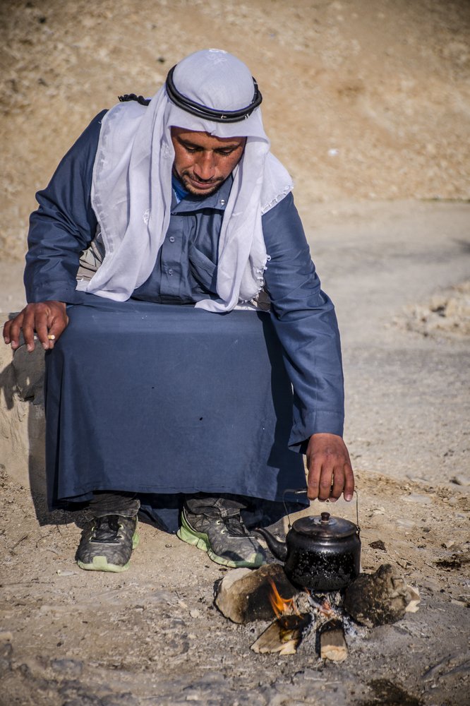 A BEDOUINE AT DESERT