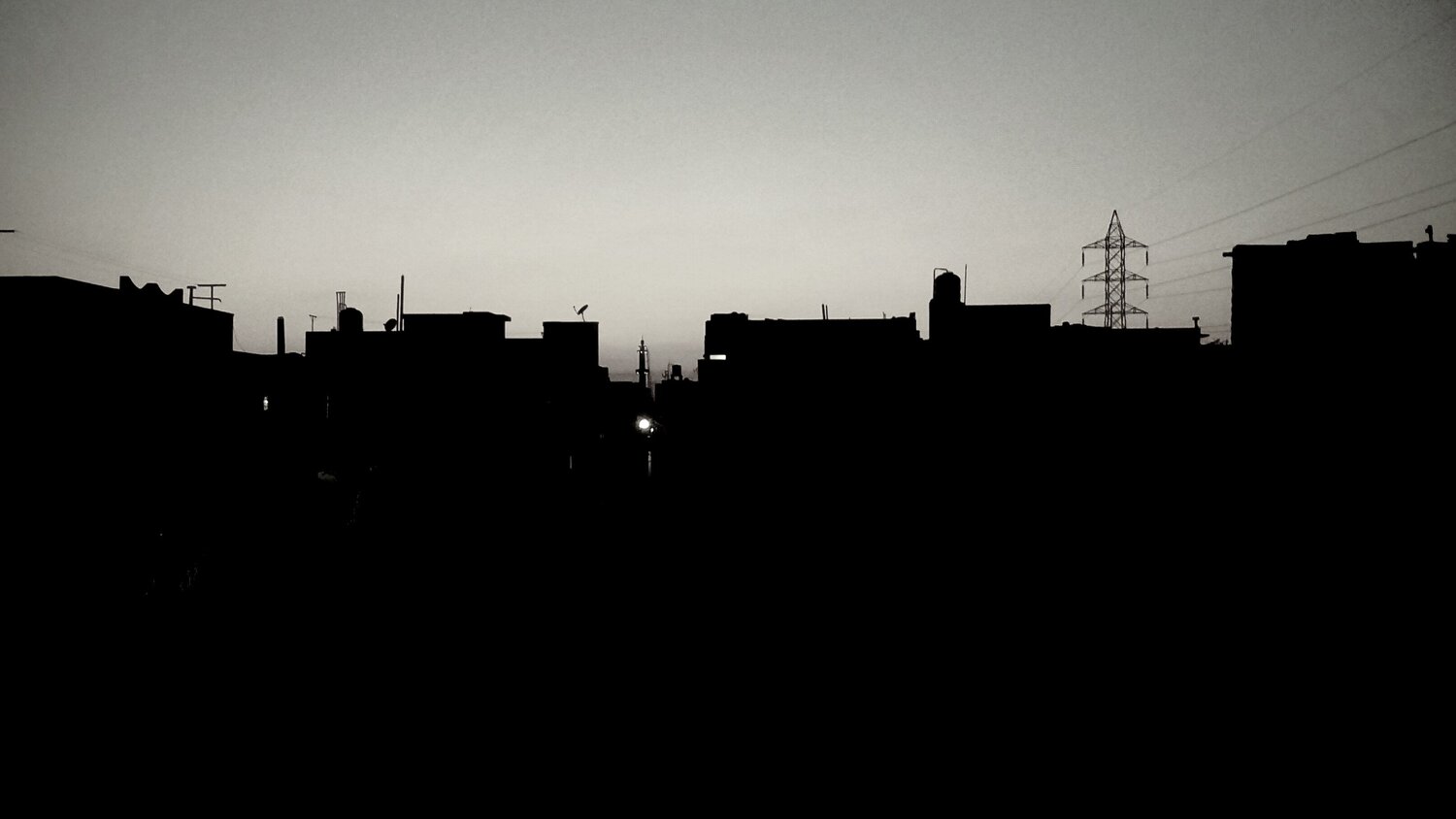 Black buildings