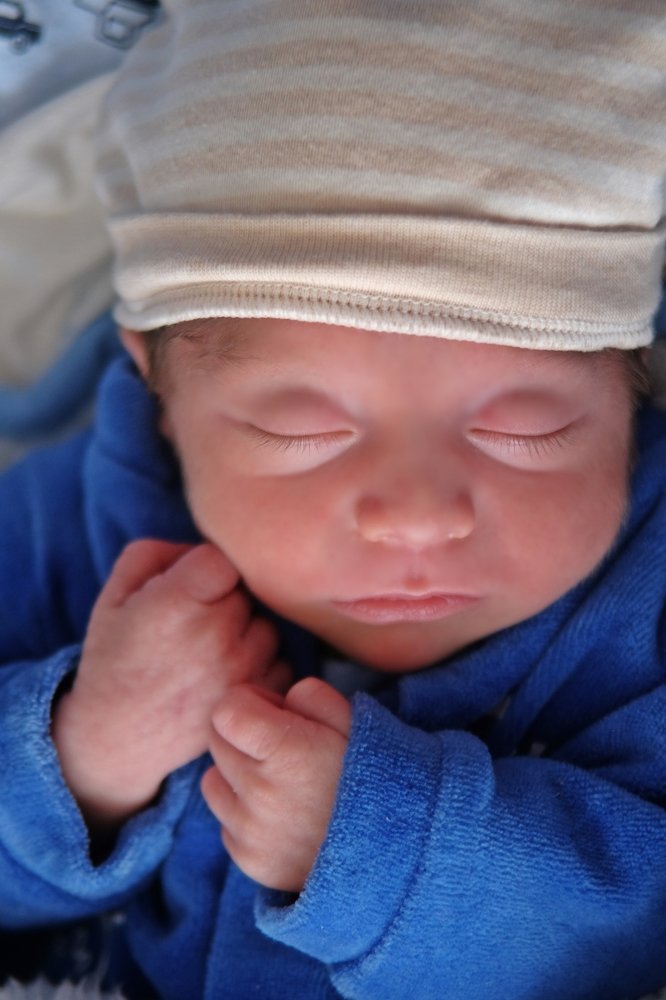 My new born son