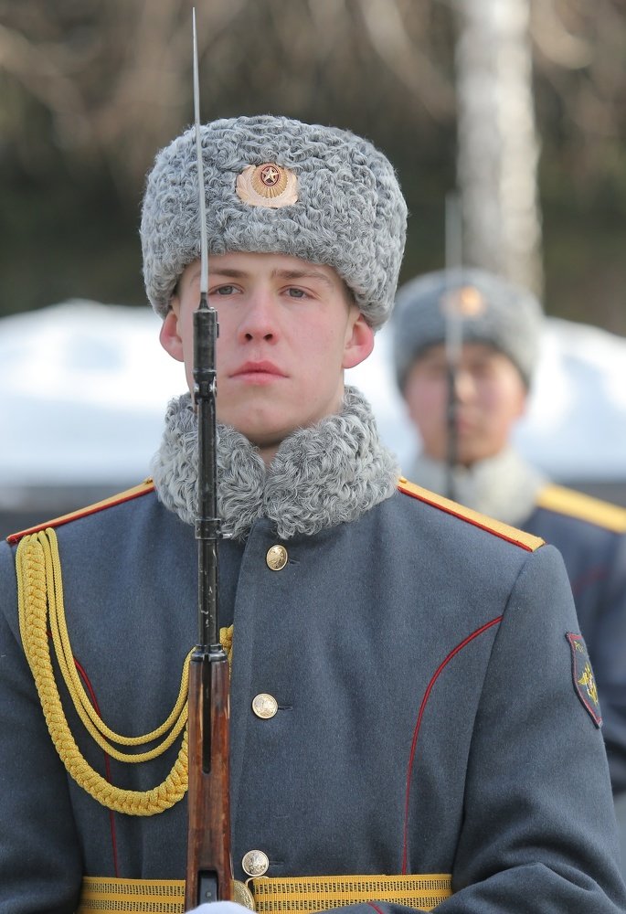 In the guard of honor