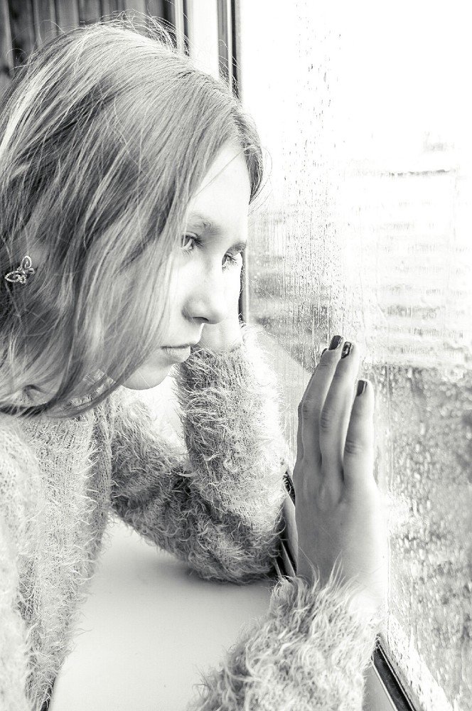 Грусть, дождь.