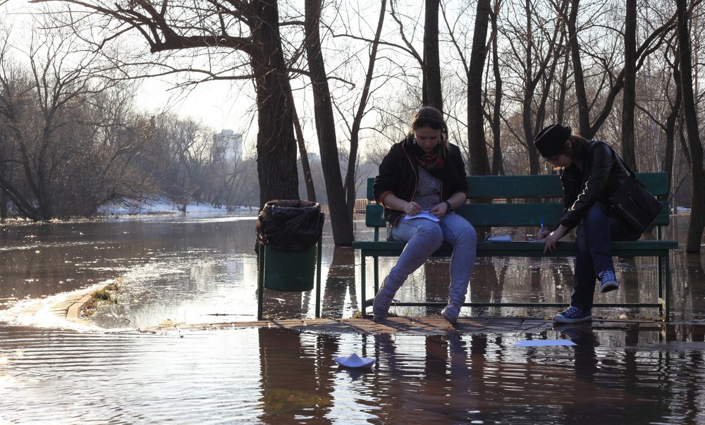 Бумажные кораблики Весна