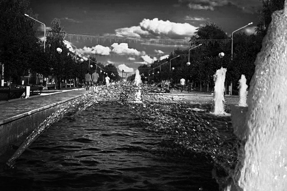 брызги фонтана