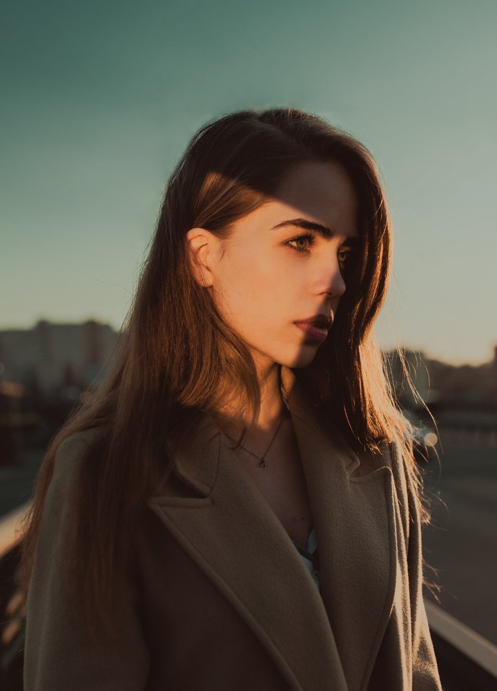 Sunset in her heart