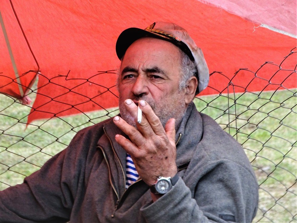 The old sailor now a vendor