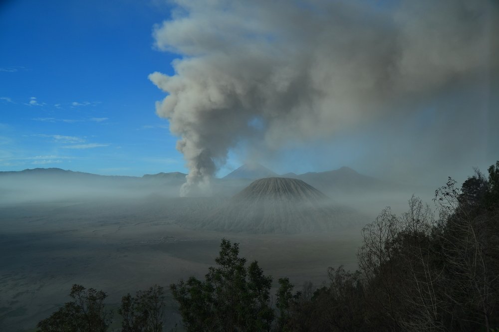 Bromo waktu erupsi