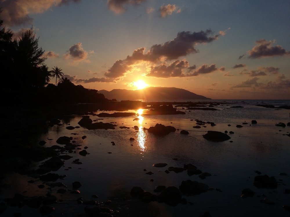 waiting sunset