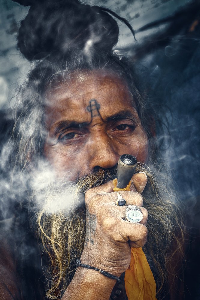 Portrait of a Naga Sadhu