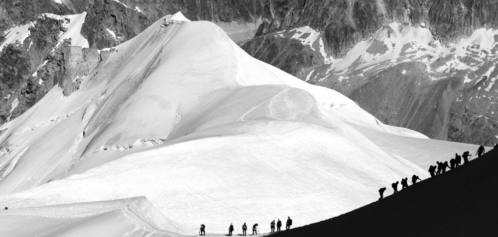 Mountain silhouettes