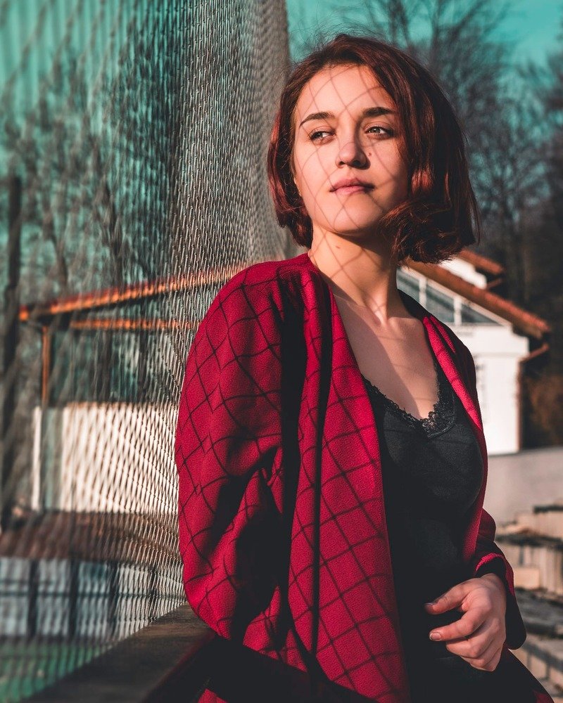 Looking in the sunset sky