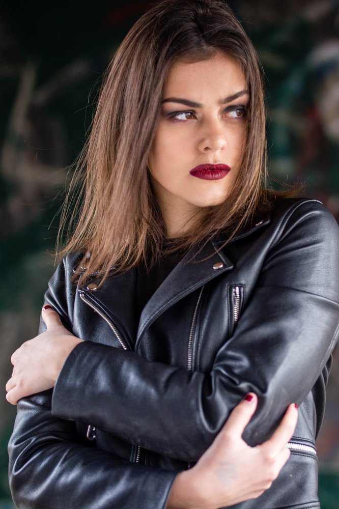 Portrait of pretty young lady