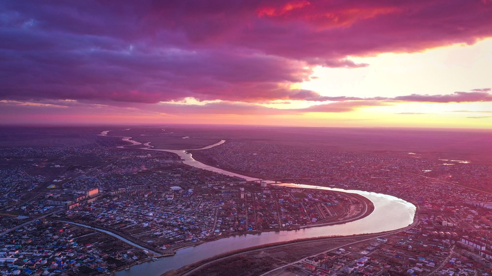 Малиновый закат