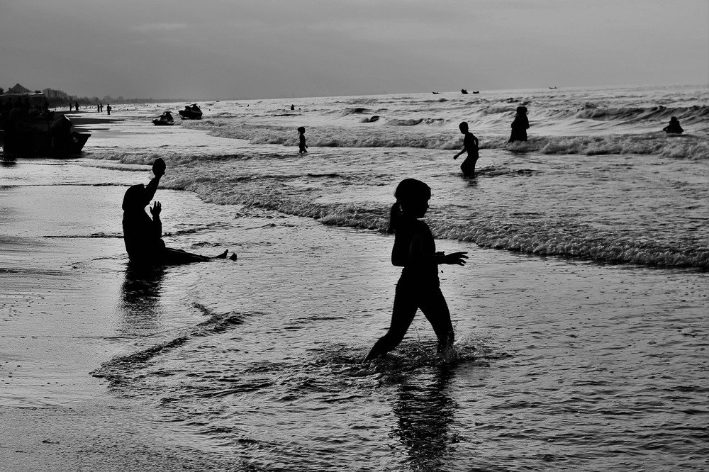 Black and white landscape