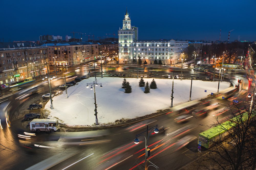 Вечерний трафик в Перми