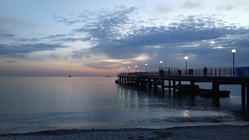 Вечернее море