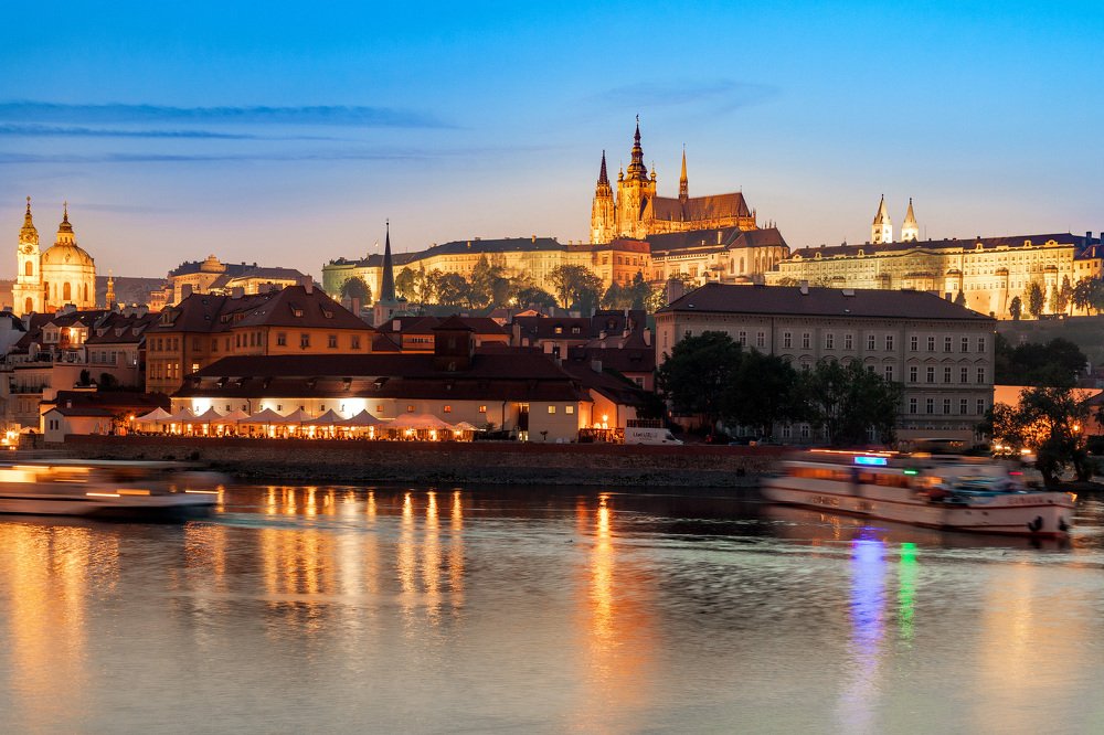 Ночная Прага