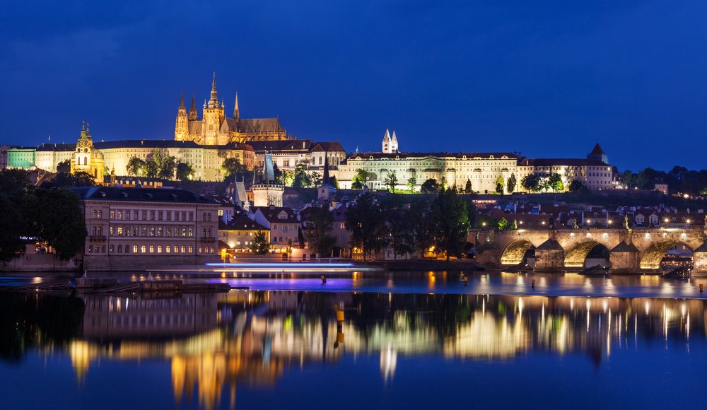 Ночная Прага