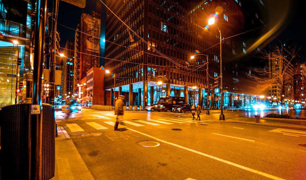 Neon night at Chicago