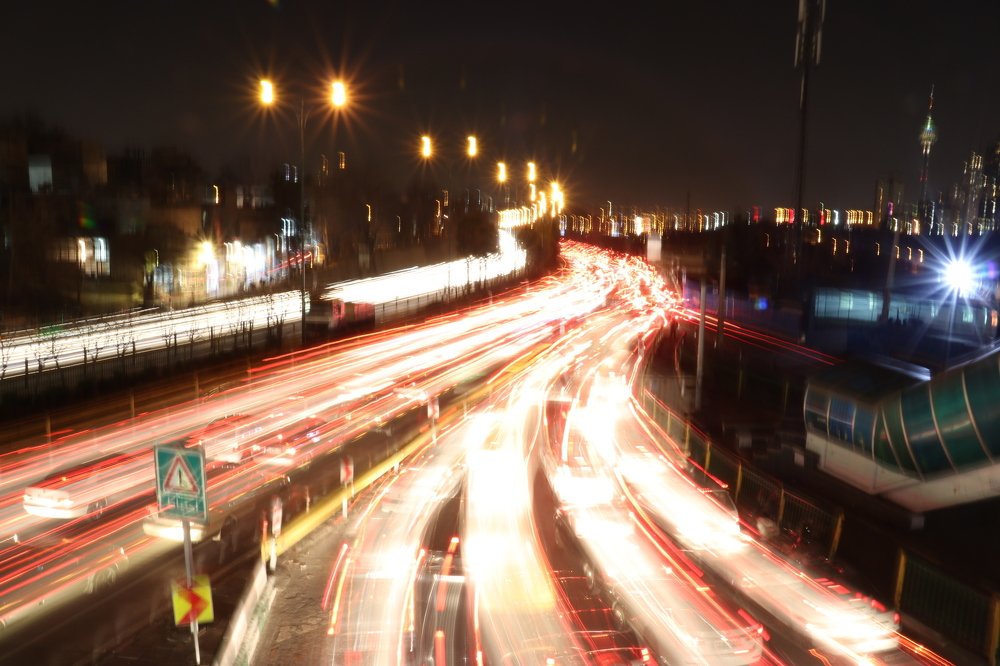 Crowded beautiful night