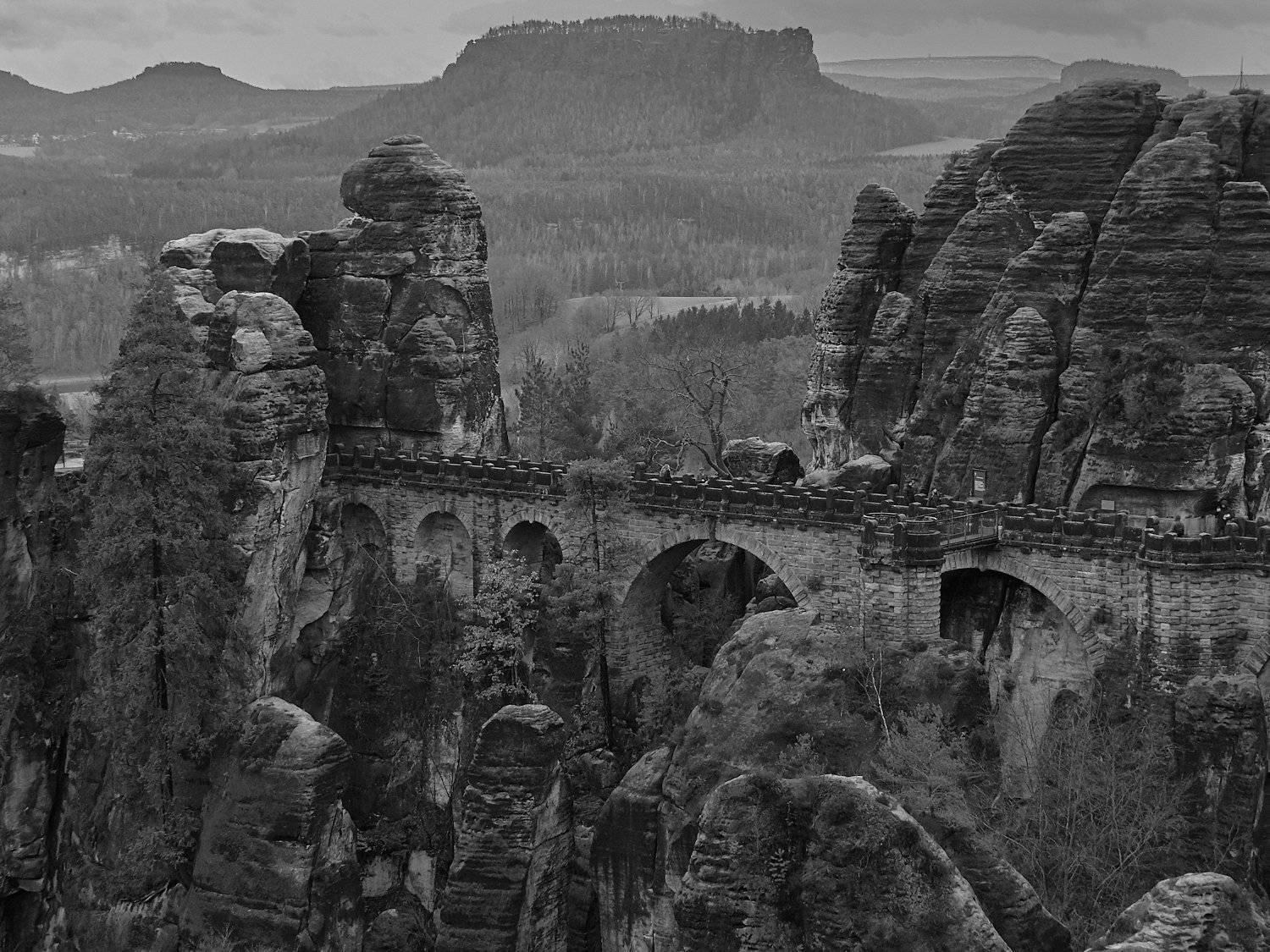 Бастай. Саксонская Швейцария. Январь 2019