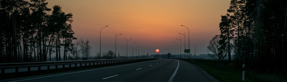 Закат над городом