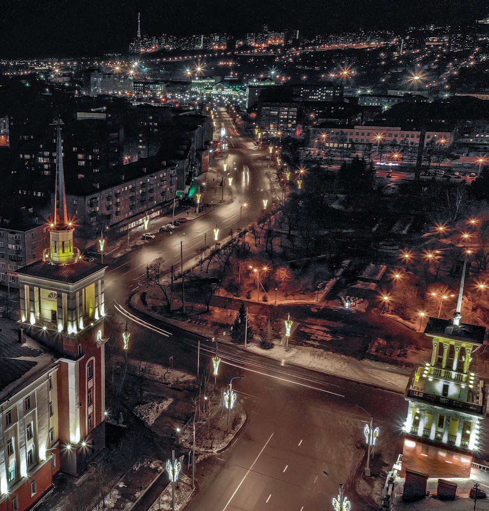 Ночной Красноярск