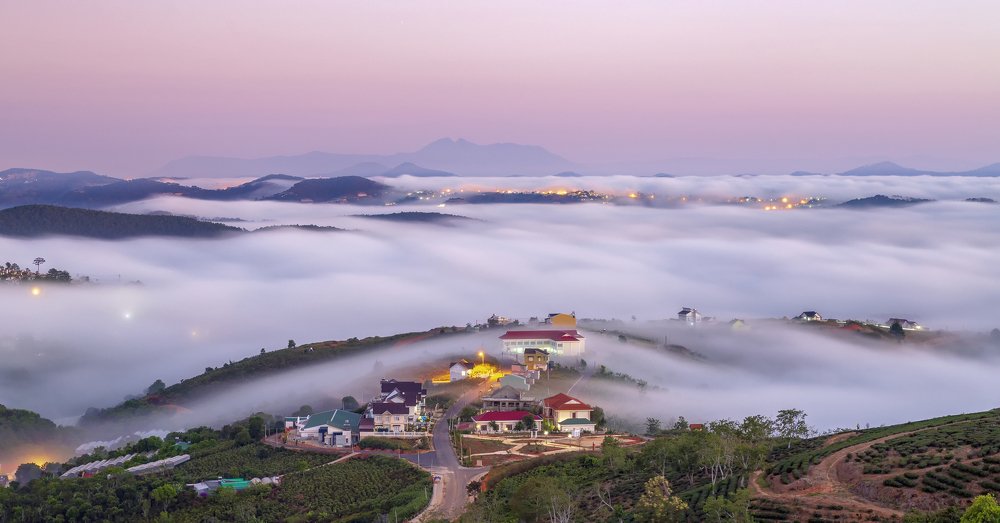 A small commune in Dalat Vietnam
