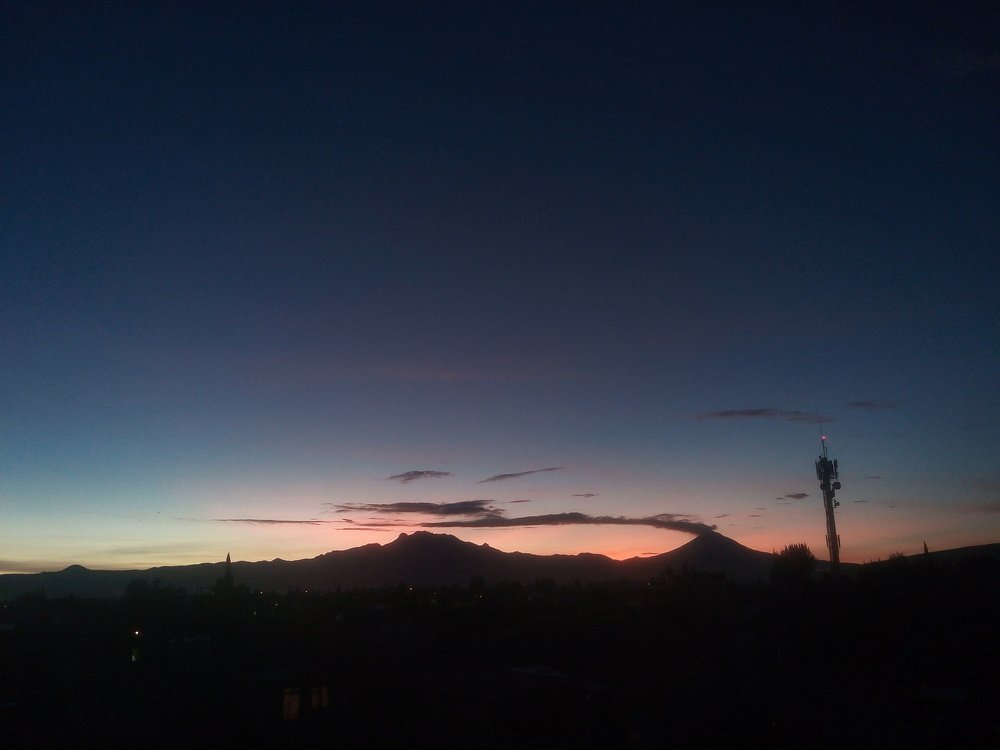 Volcano awakening