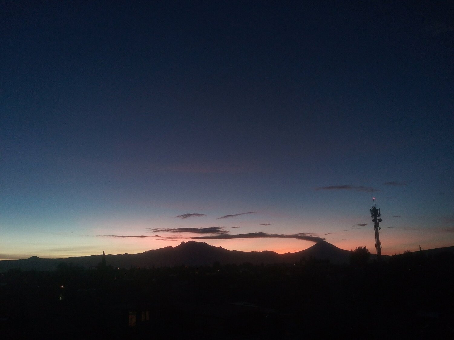 Volcano awakening