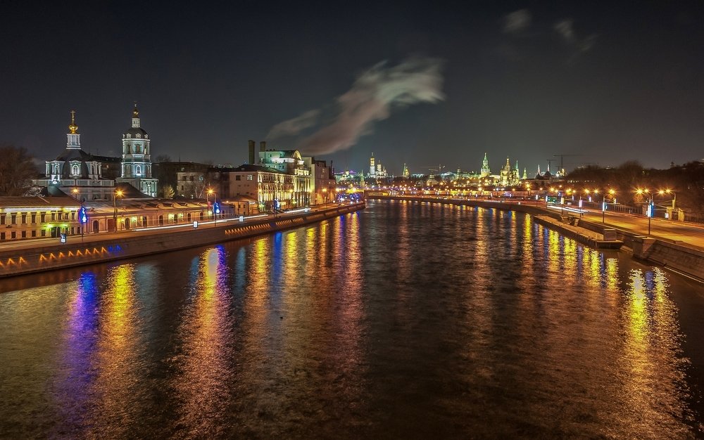 Moscow at night