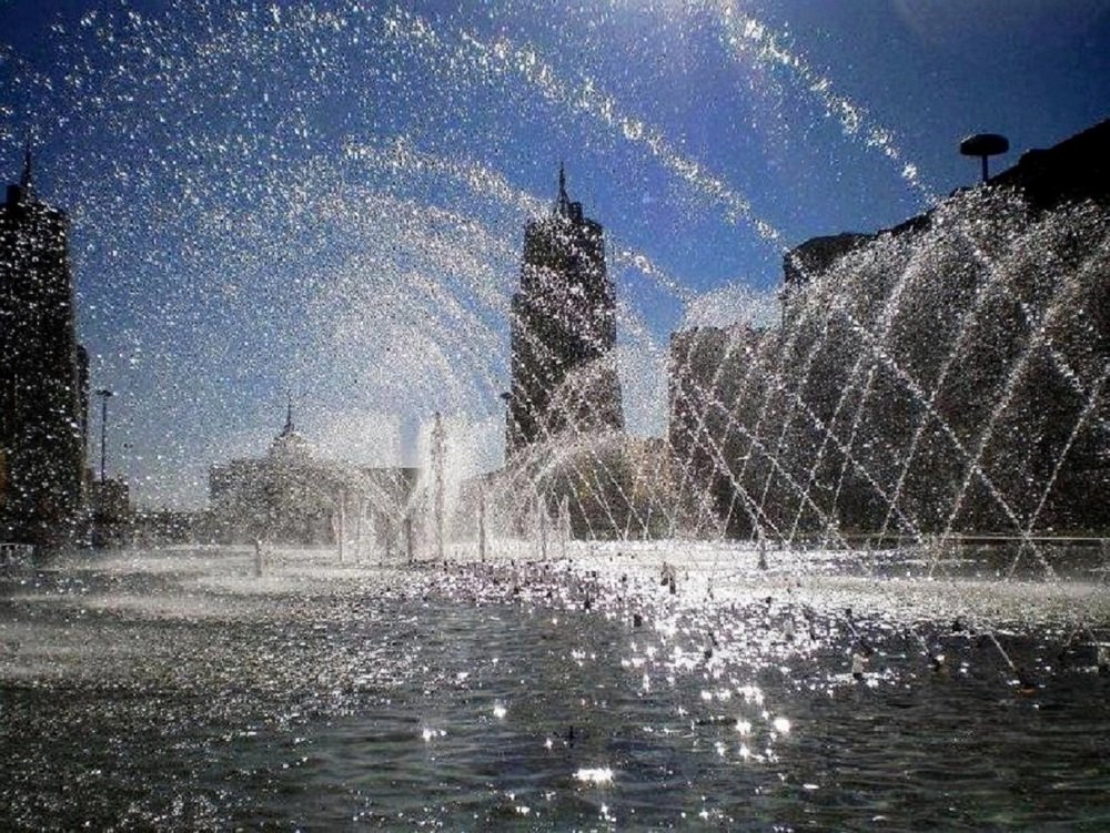 Астана, фонтан