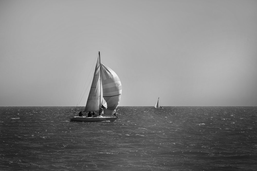 sailing ship in the sea
