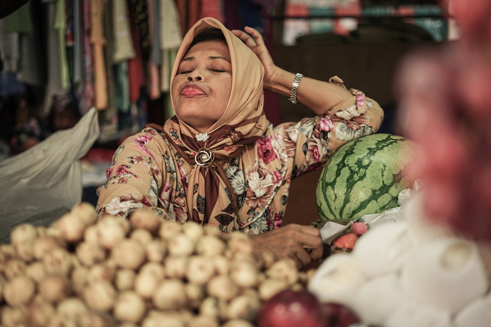 A Traditional Fruit Seller