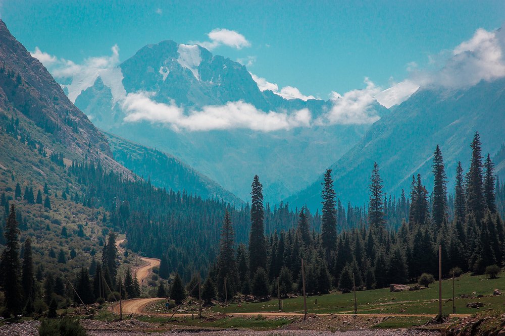 Горное ущелье.