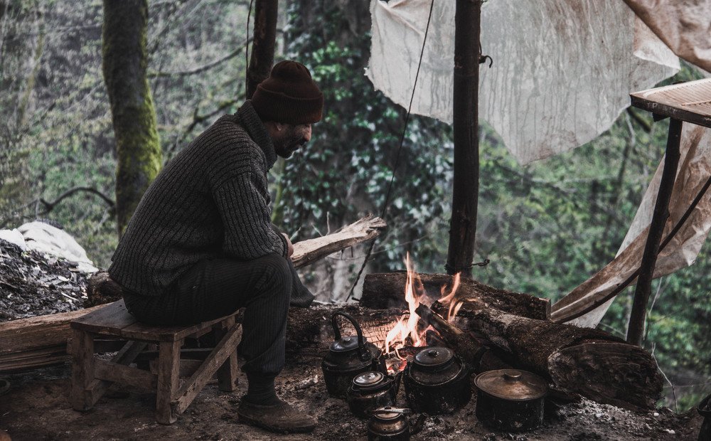 Old man fire