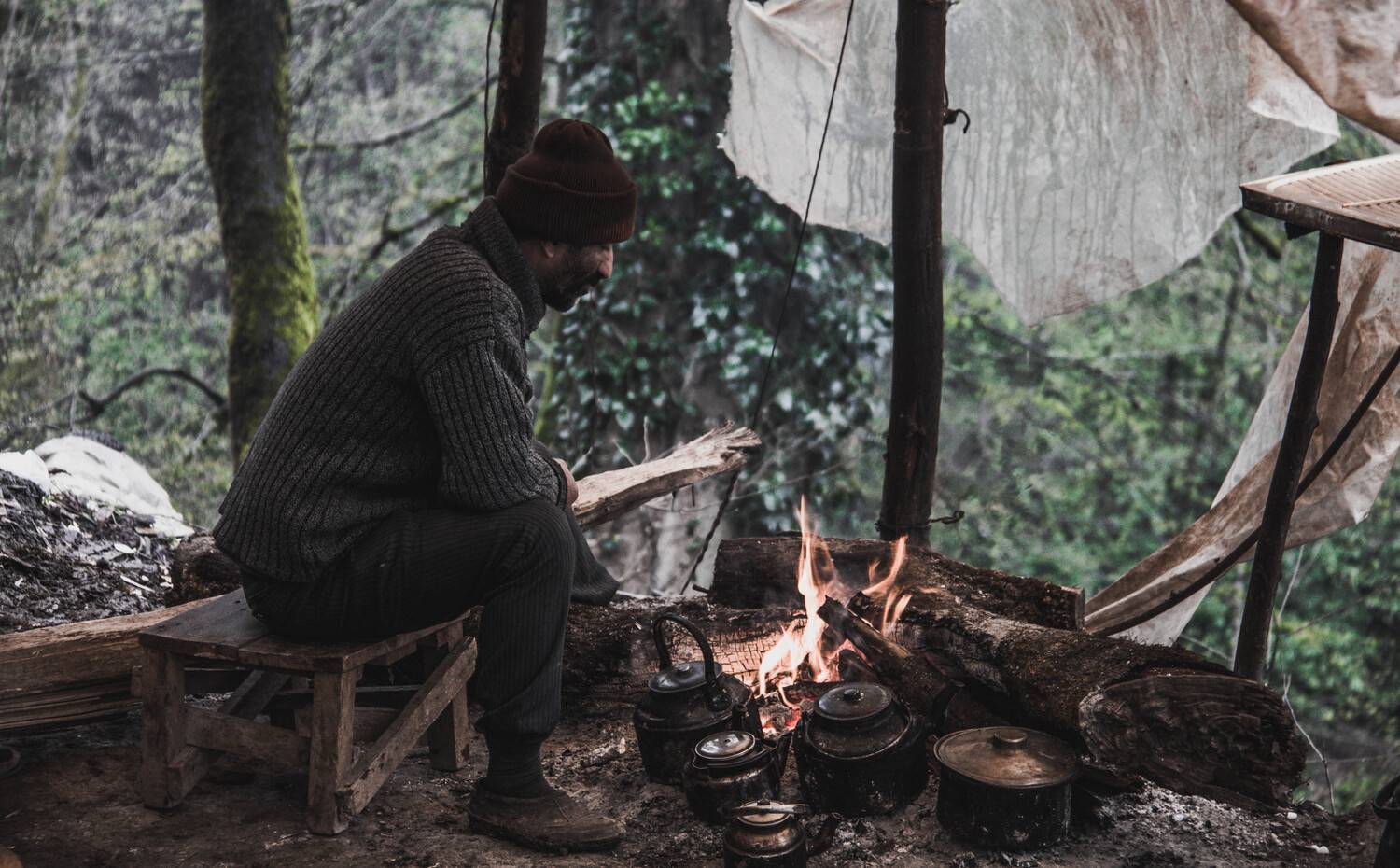 Old man fire