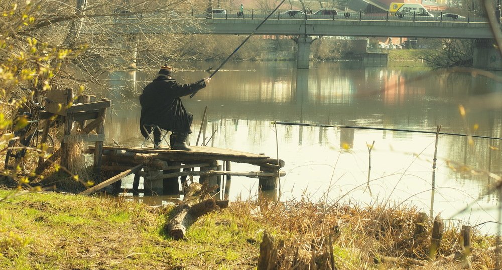 "Городской" рыбак..