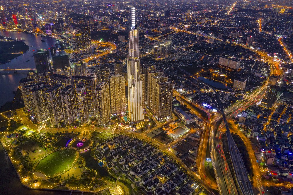 Saigon by night.